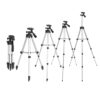 Tygot Adjustable Aluminium Alloy Tripod Stand Holder for Mobile Phones & Camera, 350 mm -1020 mm, 1/4 inch Screw + Mobile Holder Bracket