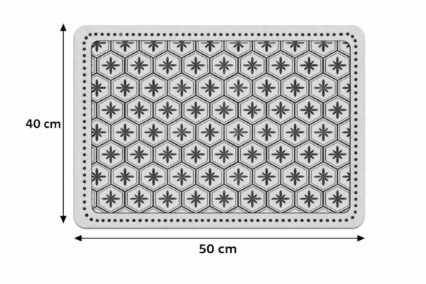 RichAxis Large Dish Drying Mat for Kitchen Slab - 40x50 cm Water Absorbing Mat for Kitchen Utensils, Non-Slip Quick Drying Mat, Absorbent Kitchen Drying Mats (Black)