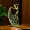 Ekhasa Nostrae Female Peacock Dancer Show Pieces for Home Decor Living Room Decorative Items | Aesthetic Dancing Lady Showpieces Gift Item | Center Table Tv Office Desk Interior Statue Figurines