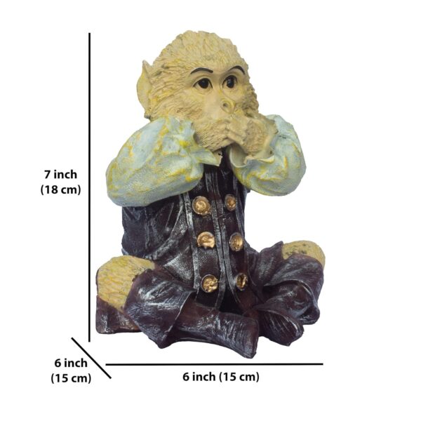 1774589997_The-3-Monkey-Showpiece-Set-See-Hear-Speak-No-Evil-Motivational-Decor-for-Home-Living-Room-Study-Table-and-Office-Three-Monkeys.jpg The 3 Monkey Showpiece Set, See, Hear, Speak No Evil Motivational Decor for Home, Living Room, Study Table and Office (Three Monkeys)