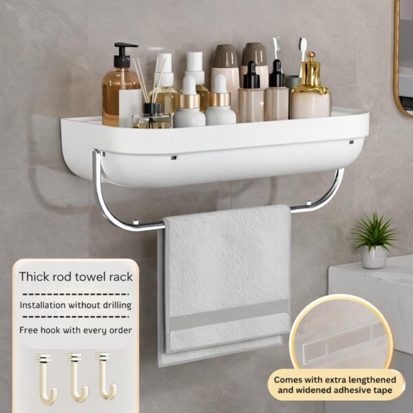 1774599120_KiZY-Self-Adhesive-Luxury-Bathroom-Shelf-Kitchen-Storage-Rack-Bathroom-Organizer-No-Drill-Require-Stuurdy-and-Durable.-White-Pack-of-2-for-Flat-Wall.jpg KiZY Self Adhesive Luxury Bathroom Shelf, Kitchen Storage Rack, Bathroom Organizer, No Drill Require, Stuurdy and Durable. (White Pack of 2, for Flat Wall)