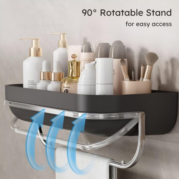 1774599121_KiZY-Self-Adhesive-Luxury-Bathroom-Shelf-Kitchen-Storage-Rack-Bathroom-Organizer-No-Drill-Require-Stuurdy-and-Durable.-White-Pack-of-2-for-Flat-Wall.jpg KiZY Self Adhesive Luxury Bathroom Shelf, Kitchen Storage Rack, Bathroom Organizer, No Drill Require, Stuurdy and Durable. (White Pack of 2, for Flat Wall)