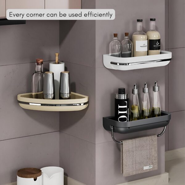 1774599124_KiZY-Self-Adhesive-Luxury-Bathroom-Shelf-Kitchen-Storage-Rack-Bathroom-Organizer-No-Drill-Require-Stuurdy-and-Durable.-White-Pack-of-2-for-Flat-Wall.jpg KiZY Self Adhesive Luxury Bathroom Shelf, Kitchen Storage Rack, Bathroom Organizer, No Drill Require, Stuurdy and Durable. (White Pack of 2, for Flat Wall)