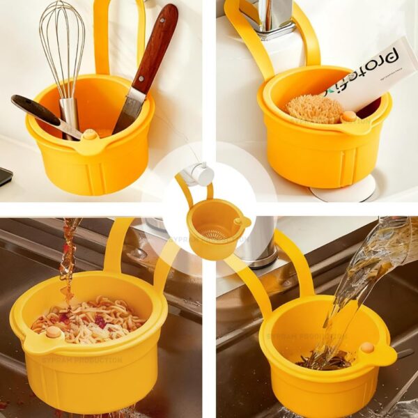 1774604419_Kitchen-Sink-Drain-Basket-Faucet-Hanging-Strainer-Sink-Strainer-Basket-Press-Automatic-Dumping-Kitchen-Draining-Basket-Drain-Shelf-Sink-Storage-Holder-for-Home-Kitchen-Multicolour.jpg Kitchen Sink Drain Basket, Faucet Hanging Strainer, Sink Strainer Basket, Press Automatic Dumping Kitchen Draining Basket, Drain Shelf Sink Storage Holder for Home Kitchen (Multicolour)