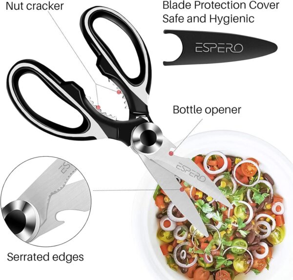 1774611877_ESPERO-Multi-Purpose-Made-In-Japan-Kitchen-Scissors-food-scissorsPremium-Stainless-Steel-Solid-Kitchen-Shears-for-Meat-Seafood-Chicken-Vegetables-Herbs-BBQ-Bottle-Opener-Black.jpg ESPERO Multi Purpose Made In Japan Kitchen Scissors, food scissors,Premium Stainless Steel Solid Kitchen Shears for Meat, Seafood, Chicken, Vegetables, Herbs, BBQ, Bottle Opener (Black)