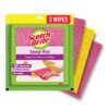 Scotch-Brite Sponge Wipes- Reusable, Kitchen and House Cleaning- Easy to Scotch-Brite Sponge Wipes- Reusable, Kitchen and House Cleaning- Easy to use, Cleans any mess in a swipe, Absorbs water its own 10x weight, Multi- color, Biodegradable (pack of 3)