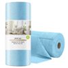 DOCAT Microfiber Cleaning Cloth Roll 25x25 cm, Reusable and Washable DOCAT Microfiber Cleaning Cloth Roll 25x25 cm, Reusable and Washable Tear-Away Kitchen Towel Roll, Very Soft Cleaning Cloths for Home, Kitchen, Office, Electronics, Car Cleaning (Blue, 20 Pack)