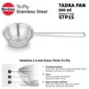 1774659076_Hawkins-1.5-Cup-Tadka-Pan-360-ml-Triply-Stainless-Steel-Pan-Silver-STP15.jpg Hawkins 1.5 Cup Tadka Pan, 360 ml Triply Stainless Steel Pan, Silver (STP15)