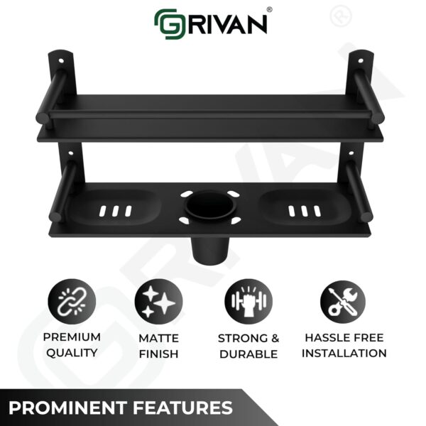 1774661469_GRIVAN-5-in-1-Heavy-Duty-Stainless-Steel-Bathroom-Shelf-Racks-with-Dual-Soap-Holder-Toothbrush-Holder-and-Tumbler-for-Bathroom-Accessories-and-Fittings-Black-Matte.jpg GRIVAN 5 in 1 Heavy-Duty Stainless Steel Bathroom Shelf Racks with Dual Soap Holder, Toothbrush Holder and Tumbler for Bathroom Accessories and Fittings (Black Matte)