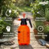 ecofynd 2L Pressure Spray Pump Bottle with Adjustable Nozzle, Heavy Duty Gardening Water Pump Sprayer, Water Sprayer for Home Garden Lawn Plants Watering & Cleaning (GSPRAY002)