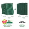 Scotch-Brite Silver Sparks Scrubber for Utensil Cleaning (Everyday Dishwashing)- Pack 6
