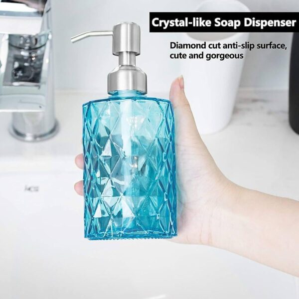 1774681763_4-Piece-Ceramic-Bathroom-Accessory-Set-Soap-Dispenser-Toothbrush-Holder-Tumbler-and-Soap-Dish-Modern-Stone-Finish-Teal-Blue-Glass-SOAP-Dispenser.jpg 4-Piece Ceramic Bathroom Accessory Set, Soap Dispenser, Toothbrush Holder, Tumbler and Soap Dish, Modern Stone Finish, Teal Blue (Glass SOAP Dispenser)