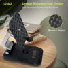 Tizum Universal Tablet/Mobile Stand Phone Holder for iPhone, iPad, Kindle & All Smartphones | Adjustable Angles, Telescopic Arm, Anti-Slip & Scratch-Proof Rubber Pads| Durable ABS Body (Black)