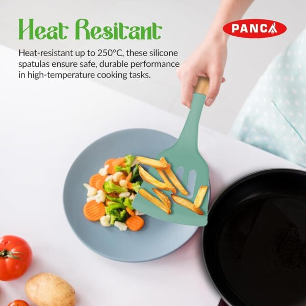 1774688679_PANCA-Silicone-Non-Stick-Spatula-Set-of-3Non-Stick-Serving-Spoon-Silicone-Spatula-Set-for-Cooking-and-Serving-Kitchen-Tool-GreenSet-of-3-Piece.jpg PANCA Silicone Non Stick Spatula Set of 3,Non Stick Serving Spoon | Silicone Spatula Set for Cooking and Serving | Kitchen Tool (Green,Set of 3 Piece)