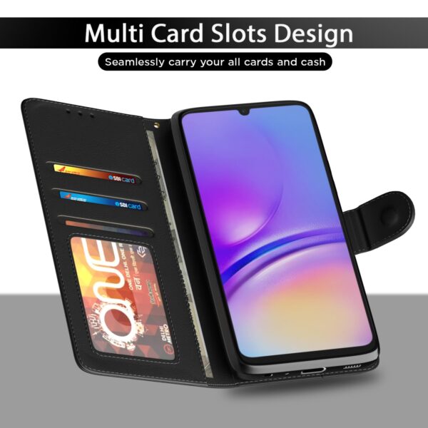 1774695141_Pikkme-Flip-Cover-for-Samsung-Galaxy-A05-M05-F05-Leather-Finish-Shockproof-with-Card-Pockets-Wallet-Stand-Ultimate-Protection-CaseBlack.jpg Pikkme Flip Cover for Samsung Galaxy A05 / M05 / F05 | Leather Finish | Shockproof with Card Pockets & Wallet Stand | Ultimate Protection Case(Black)