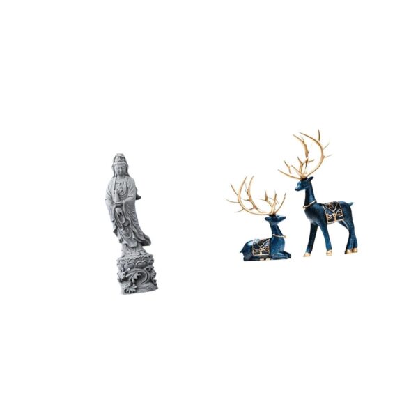 1774697387_Elegant-Guan-Yin-and-Reindeer-Statue-Set-Unique-Feng-Shui-Buddhist-and-Deer-Figurines-for-Home-Office-Hallway-Bedroom-Fireplace-Desktop-Decor.jpg Elegant Guan Yin and Reindeer Statue Set Unique Feng Shui Buddhist and Deer Figurines for Home Office Hallway Bedroom Fireplace Desktop Decor