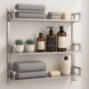 1774701387_3-Tier-Bathroom-Shelf-for-Wall-Steel-Shampoo-Holder-Rack-with-Double-Soap-Dish-Toothbrush-Stand-Tumbler-Bathroom-Accessories-Organizer-Shelf.jpg 3-Tier Bathroom Shelf for Wall | Steel Shampoo Holder Rack with Double Soap Dish, Toothbrush Stand & Tumbler | Bathroom Accessories Organizer Shelf