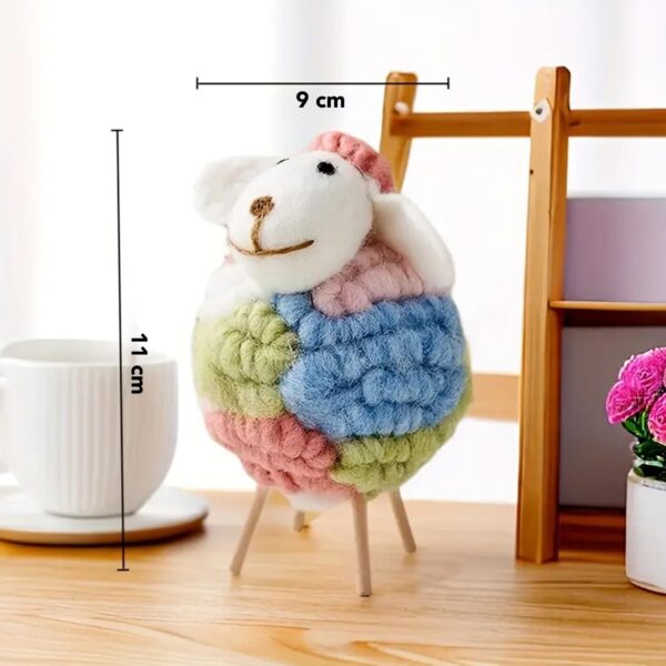1774704731_Nostrae-by-Ekhasa-Felt-Sheep-Figurine-Set-of-2-Handcrafted-Wool-Lamb-Showpiece-with-Wooden-Legs-Cute-Miniature-Animal-Figurines-for-Table-Shelf-Home-Decor-Decorative-Collectible-Gift-Item.jpg Nostrae by Ekhasa Felt Sheep Figurine Set of 2 | Handcrafted Wool Lamb Showpiece with Wooden Legs | Cute Miniature Animal Figurines for Table, Shelf & Home Decor | Decorative Collectible & Gift Item