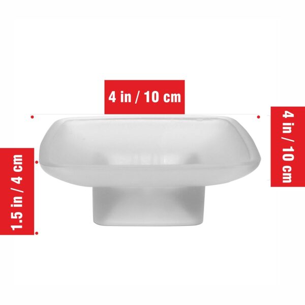 Pure Source India Glass Soap Dish, 1 Piece, Square