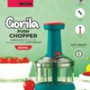 Manual Push Chopper for Vegetables & Fruits, 650ML Hand Press Chopper with 3 Stainless Steel Blades | Multipurpose Food Cutter, BPA-Free, Easy to Use & Clean