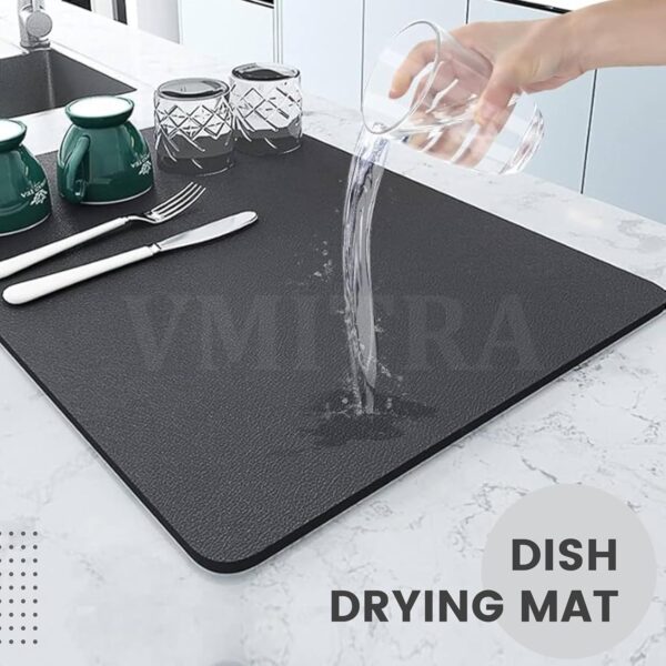 1774719787_Kitchen-Utensil-Dish-Drying-Mat-Quick-Dry-Water-Absorbent-Non-Slip-Counter-Placemat-Super-Draining-Mat.jpg Kitchen Utensil Dish Drying Mat | Quick Dry Water Absorbent Non-Slip Counter Placemat Super Draining Mat