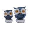CraftVatika Resin Mother Owl with Baby Owl Decorative Showpiece, Handmade Owl Sculpture, Feng Shui Bird, Owl Bird Family Figurine, Gift for Kids, Uses for Living Room, Garden, Office Desk (Set of 2)