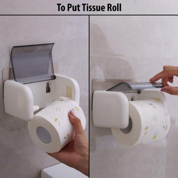 Zollyss Magic Sticker Series Toilet Paper Holder for Bathroom