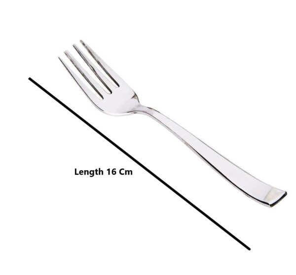 KC Stainless Steel Spoon Set, 12 Pieces, Indian Kitchen Utensils (6 Spoons and 6 Forks Set)