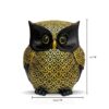 Xtore® Modern Classy Lucky Owl Resin Art Figure Showpiece (Pack of 1, Black and Golden)