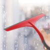 Cello Kleeno Platfrom and Glass Plastic Wiper | Featuring Dual-Purpose Design, Rubberised Handle for Comfortable Grip, Hanging Provision | Ideal for Home, Kitchen & Office | Red and Grey