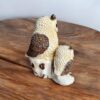 4 Owl Family Idol for Home Decor | Father Mother & Two Baby Owls Decorative Fiber Resin Showpiece Figurine for Living Room Shelf Office | Feng Shui Wisdom Good Luck Statue (Export Quality)