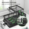 1774759320_Kitstorack-2-Tier-Dish-Drainer-Rack-for-Kitchen-Counter-Stainless-Steel-With-Swivel-Drainage-Spout-Utensil-and-Cup-Holders-Cutting-Board-Holder-and-Drying-Mat.jpg Kitstorack 2 Tier Dish Drainer Rack for Kitchen Counter, Stainless Steel With Swivel Drainage Spout, Utensil and Cup Holders, Cutting-Board Holder and Drying Mat