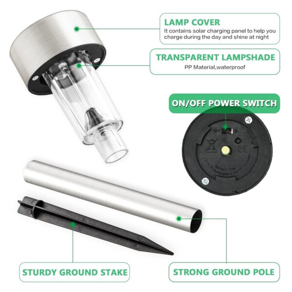 1774772269_Solar-Lights-Outdoor-Waterproof-Garden-Lights-for-Pathway-Walkway-Patio-Yard-Lawn-Driveway-Solar-Pathway-Lights-Outdoor-Stainless-Steel-Yard-Lights-10.jpg Solar Lights Outdoor, Waterproof Garden Lights for Pathway Walkway Patio Yard Lawn Driveway, Solar Pathway Lights Outdoor Stainless Steel Yard Lights (10)