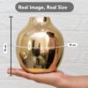 1774783905_Nostrae-by-Ekhasa-Unbreakable-Metallic-Flower-Vase-for-Home-Decor-Aesthetic-Flower-Vase-with-Rubber-Pad-Base-for-Living-Room-Decorative-Metal-Vase-Gift-for-Wedding-Housewarming.jpg Nostrae by Ekhasa Unbreakable Metallic Flower Vase for Home Decor | Aesthetic Flower Vase with Rubber Pad Base for Living Room | Decorative Metal Vase Gift for Wedding, Housewarming