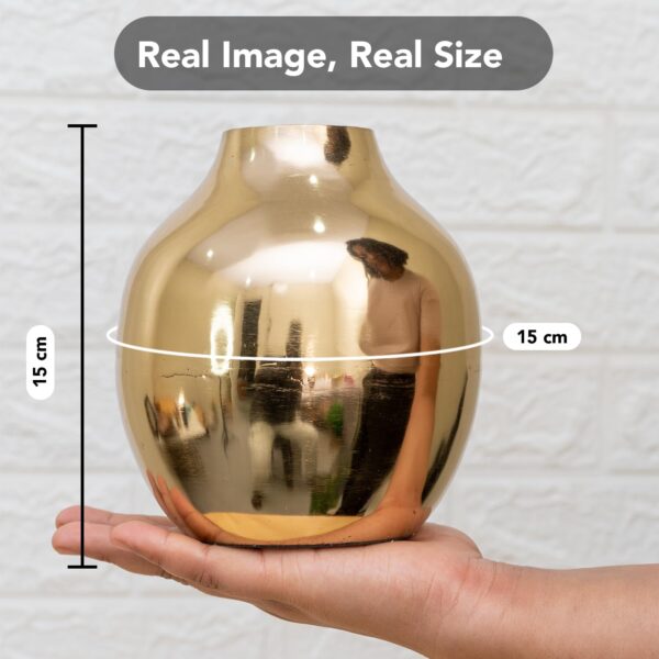 1774783905_Nostrae-by-Ekhasa-Unbreakable-Metallic-Flower-Vase-for-Home-Decor-Aesthetic-Flower-Vase-with-Rubber-Pad-Base-for-Living-Room-Decorative-Metal-Vase-Gift-for-Wedding-Housewarming.jpg Nostrae by Ekhasa Unbreakable Metallic Flower Vase for Home Decor | Aesthetic Flower Vase with Rubber Pad Base for Living Room | Decorative Metal Vase Gift for Wedding, Housewarming
