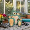 Home and More Jagat Singh and Sons Decorative Ceramic Family Figurine, Set of 3 Home Decor (Green owl Family)