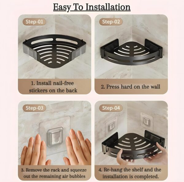 1774792345_Self-Adhesive-Wall-Mount-Bathroom-Corner-Shelf-Rack-Organizer-–-bathroom-organiser-without-drill-kitchen-organizer-rack-Bathroom-Accessories-Wall-Mounted-Organizer-Shelf2-PcsBlack.jpg Self-Adhesive Wall-Mount Bathroom Corner Shelf Rack Organizer – bathroom organiser without drill kitchen organizer rack & Bathroom Accessories Wall Mounted Organizer Shelf(2 Pcs,Black)