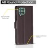 Pikkme Samsung Galaxy M33 5G Flip Cover | PU Leather Finish | 360 Protection | Wallet & Stand | Strong Magnetic Flip Case for Samsung Galaxy M33 5G (Coffee)