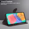 Pikkme Samsung Galaxy M33 5G Flip Cover | PU Leather Finish | 360 Protection | Wallet & Stand | Strong Magnetic Flip Case for Samsung Galaxy M33 5G (Coffee)