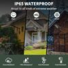 Lendro Plastic Solar Lights Outdoor Waterproof: 2 Pack LED Solar Dusk to Dawn Flood Light Outside 20000 Lumen Solar Powered Security Exterior Wall Mount Lamp Motion Sensor Remote Control