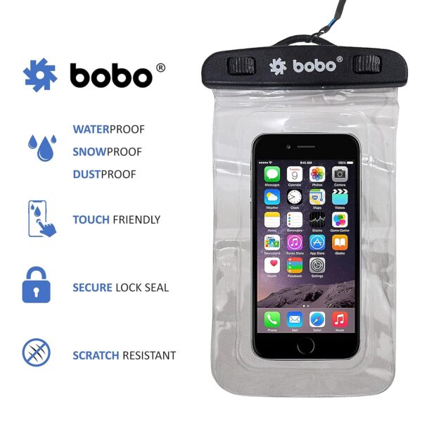 BOBO Pouch Case for iPhone, Samsung, Pixel, Mi, Moto (Non-Toxic TPU, Plastic|Transparent)