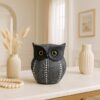 Xtore® Modern Classy Lucky Owl Resin Art Figure Showpiece -(Pack of 1, Black)