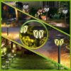 Solar Pathway Lights – Waterproof Outdoor Garden Lights for Yard, Lawn, Patio – Auto On/Off LED Landscape Lighting, Decorative Solar Walkway Lights (Pack of 2)