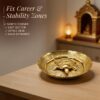 Plus Value Vastu Feng Shui Brass Tortoise with Plate for Career Opportunities and Good Luck Brass Turtle Metal Kachua Plate Handicraft Decor Items for Home, Office for Mom Dad Housewarming