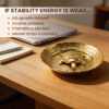 Plus Value Vastu Feng Shui Brass Tortoise with Plate for Career Opportunities and Good Luck Brass Turtle Metal Kachua Plate Handicraft Decor Items for Home, Office for Mom Dad Housewarming