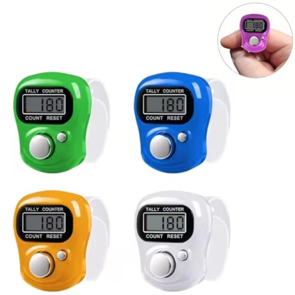 Mini Hand Tally Counter Finger Ring Digital Electronic Head Count,Japa Counter Counting Machine For Mantra Jap And Cricket Umpire And Various Counting Purpose Small (Color May Vary)
