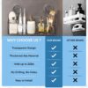 Luxura Bathroom Organiser Without Drill Suction Shelf No Drill No Adhesive Suction Use Installation Pack of 2pcs