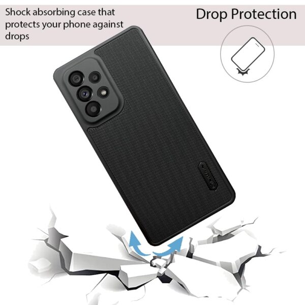 NIUKIN Super Frosted Shield Pro Soft Mobile Back Case for Samsung Galaxy A53 5G | Shockproof Scratchproof Cover | Black