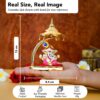 Ekhasa Ganesh Idol for Car Dashboard with Umbrella | Ganpati Idol for Cars | Vinayak Idols for Car Dash Board, Home Decor | Ganapathi for Home | Vinayagar Statue for Office Desk