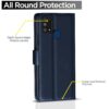 Pikkme Flip Cover Leather Finish | Inside TPU with Card Pockets | Wallet Stand and Shock Proof | Complete Protection Flip Case for Samsung Galaxy M31 / F41 / M31 Prime(Blue)